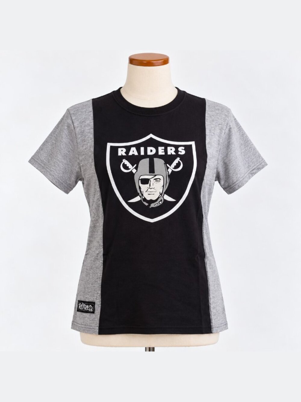 New NFL Las Vegas Raiders Men’s Refried Apparel - Black/Heather Gray T-shirt